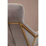 Nexus Grey Velvet Armchair