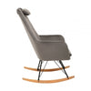 Nexus Grey Velvet Rocking Chair