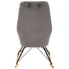 Nexus Grey Velvet Rocking Chair