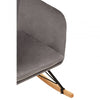 Nexus Grey Velvet Rocking Chair