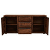 Valora Two Door Three Drawer Sheesham And Acacia Sideboard