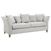Solace Three Seat Grey Fabric Sofa