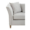 Solace Three Seat Grey Fabric Sofa