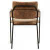 Cocoa Brown Faux Leather Dining Chair