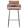Obsidian Faux Leather Bar Chair