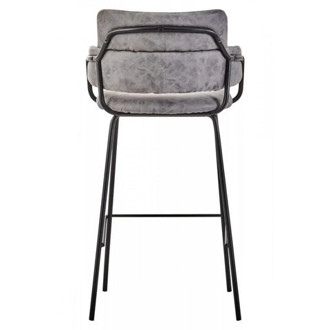 Obsidian Faux Leather Bar Chair