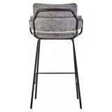 Obsidian Faux Leather Bar Chair