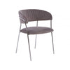 Mink Channel Chrome Finish Dining Chair