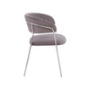 Mink Channel Chrome Finish Dining Chair