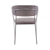 Mink Channel Chrome Finish Dining Chair