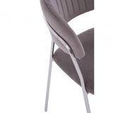 Mink Channel Chrome Finish Dining Chair