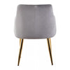 Mink Velvet Angular Dining Chair