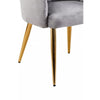 Mink Velvet Angular Dining Chair
