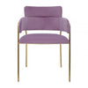 Blush Pink Velvet Dining Chair