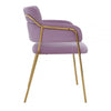 Blush Pink Velvet Dining Chair