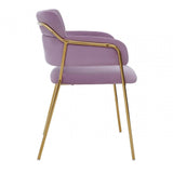 Blush Pink Velvet Dining Chair