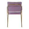 Blush Pink Velvet Dining Chair