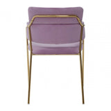 Blush Pink Velvet Dining Chair