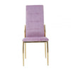 Blush Pink Velvet High Back Dining Chair