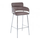 Blush Velvet Bar Chair