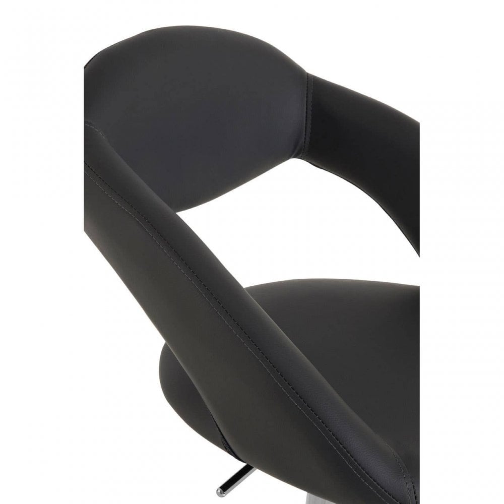 Tawny Faux Leather Bar Chair