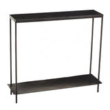 Titan Black Marble Console Table