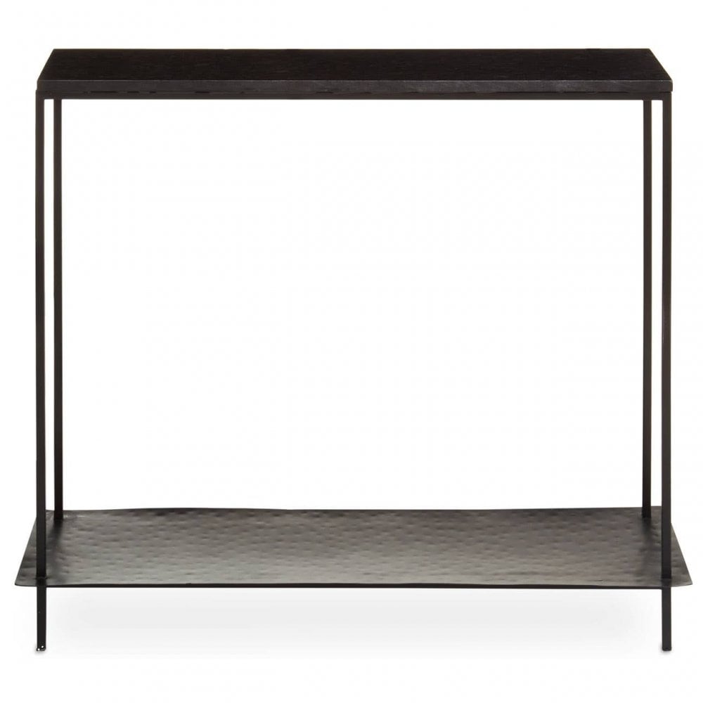 Titan Black Marble Console Table