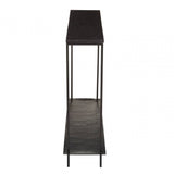 Titan Black Marble Console Table