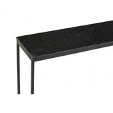 Titan Black Marble Console Table