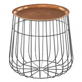Titan Copper &amp; Black Finish Tray Table