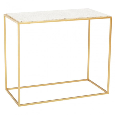 Titan Gold Finish Console Table