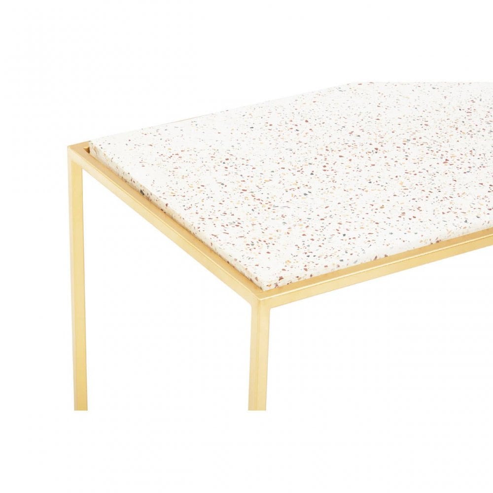 Titan Gold Finish Console Table