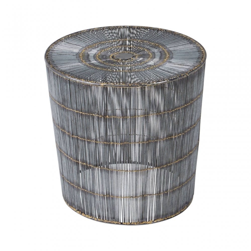 Titan Natural Wireframe Side Table