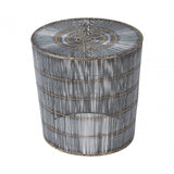 Titan Natural Wireframe Side Table