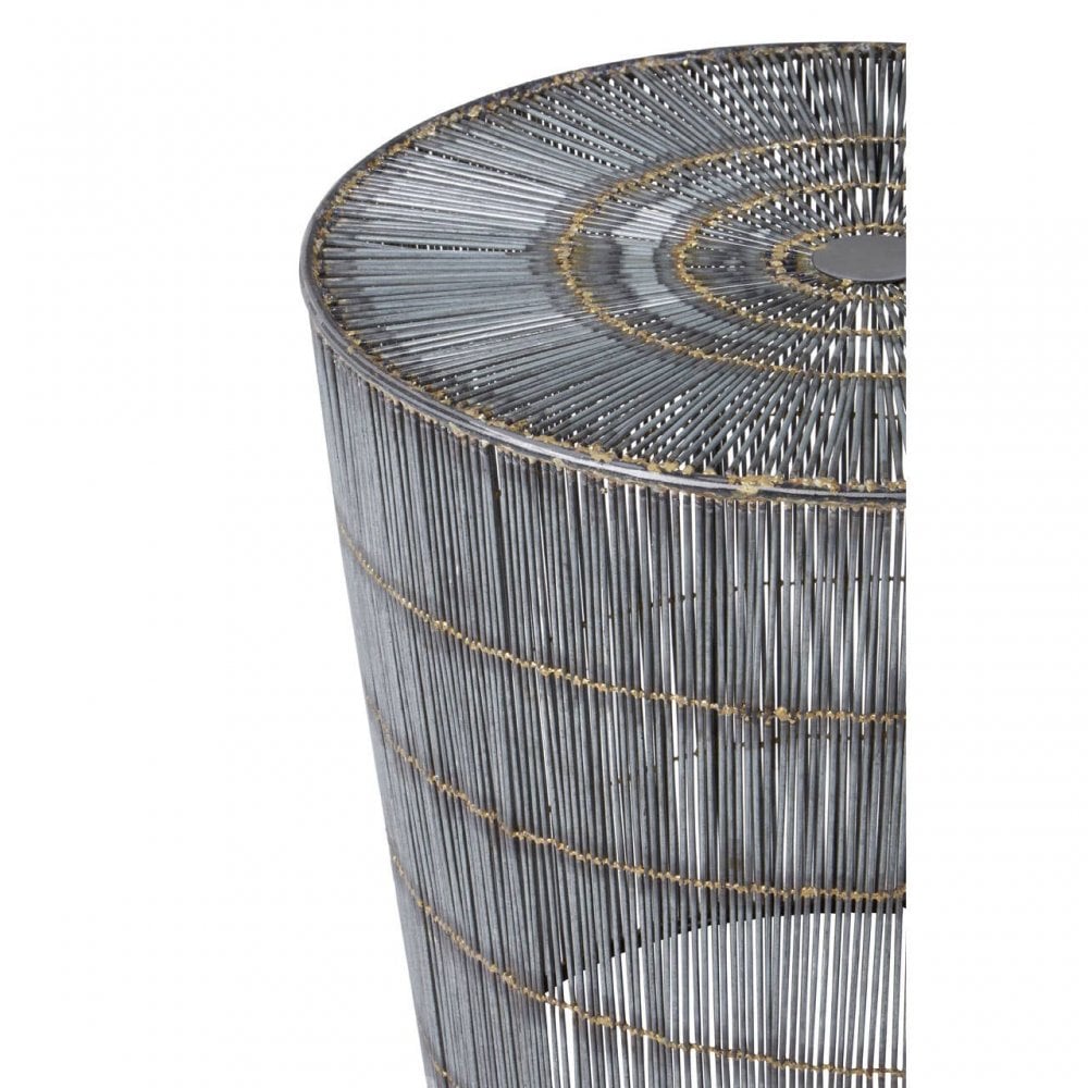 Titan Natural Wireframe Side Table
