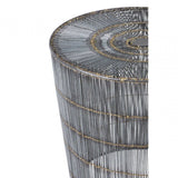 Titan Natural Wireframe Side Table