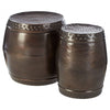 Titan Set of Two Drum Style Side Tables