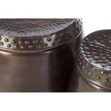 Titan Set of Two Drum Style Side Tables
