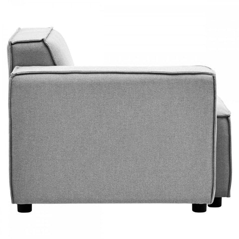 Celeste Grey Fabric Right Arm Sofa