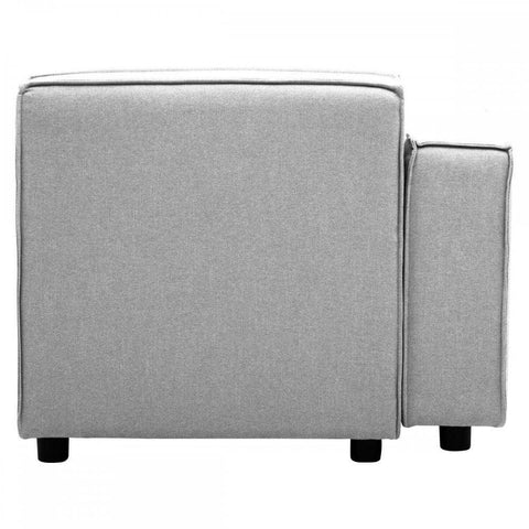 Celeste Grey Fabric Right Arm Sofa