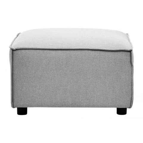 Celeste Grey Fabric Sofa Ottoman