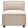 Celeste Natural Fabric Armless Sofa