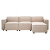 Celeste Natural Fabric Armless Sofa