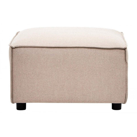 Celeste Natural Fabric Sofa Ottoman