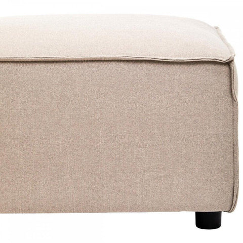 Celeste Natural Fabric Sofa Ottoman