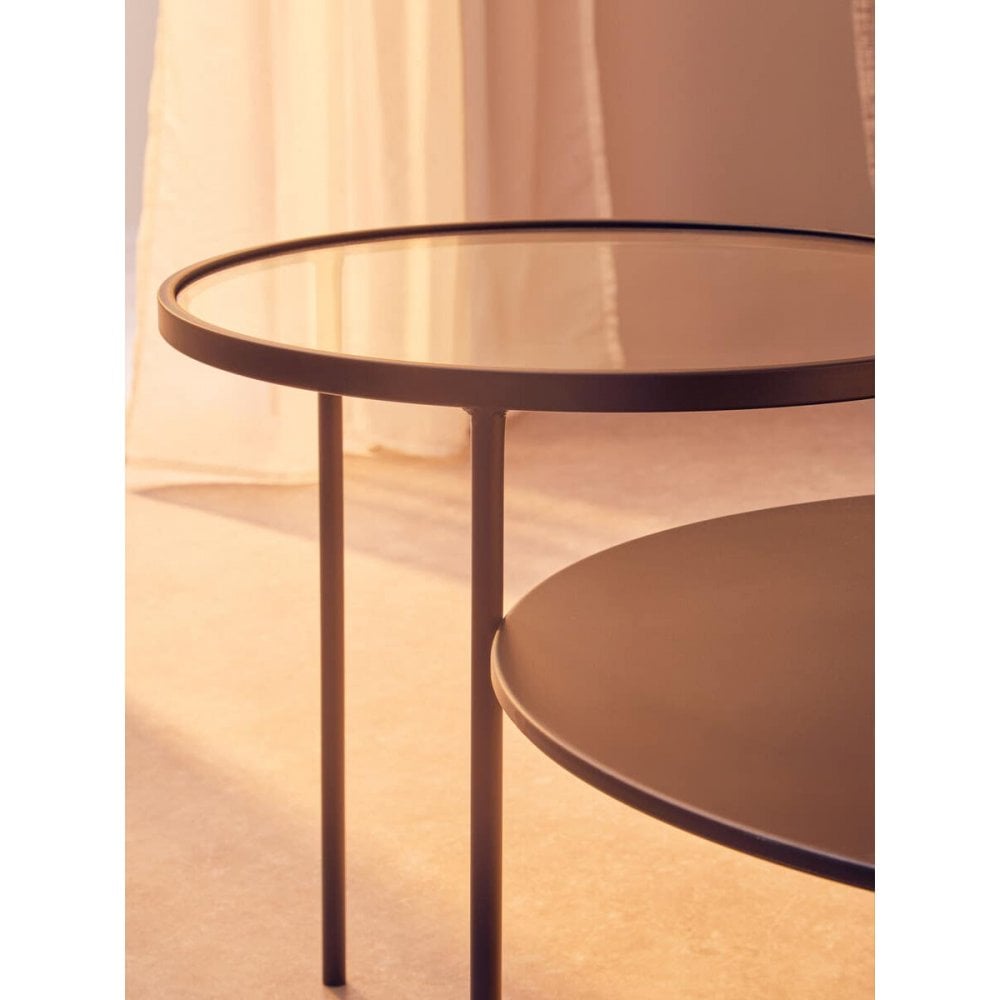 Edge Glass &amp; Metal Coffee Table
