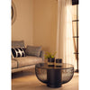Edge Black Glass Coffee Table