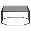 Edge Grey Glass Coffee Table