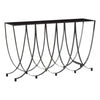 Edge Black Glass Console Table