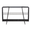 Edge Contemporary Grey Glass Console Table